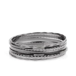 Paparazzi How Do You Stack Up? Black Bracelet